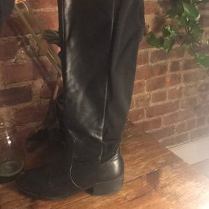 black knee high boots